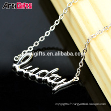 Fancy Necklace Design Custom Logo Letter Pendant Letter Necklace